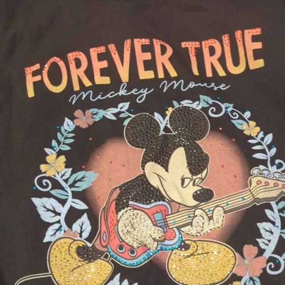 Disney Mickey mouse guitar sequin sweatshirt size xxl - Picture 4 of 5